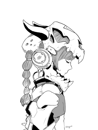 Bones illustration procreate