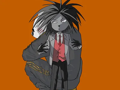 Yano & Sekiguchi (Odd Taxi) clip studio paint illustration