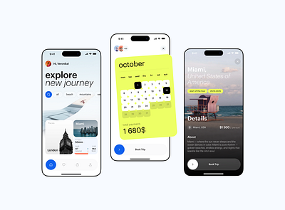 GoTrip - Travel App app design travel ui ux