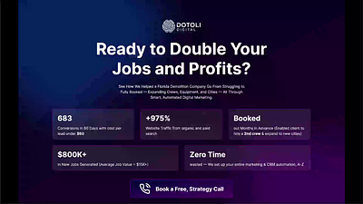 Marketing Landingpage for DD design figma funnel landing page marketing ui ui ux web design wordpress