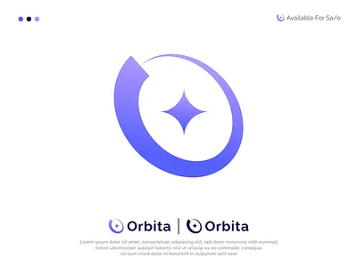 Planet, Orbital logo design with spark symbol branding design icon illustration logo logo design orbit orbital logo planet logo spark ui