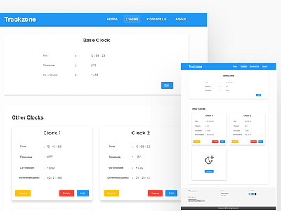 TrackZone - Time & Event Management App asynctushar clean design figma time management time tracking trackzone tushar biswas ui design ui ux design ux design website design