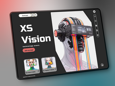 Vr glasses landing page apple branding design homepage illustration landing page ui ux visionpro vr web webdesigne webhomepage