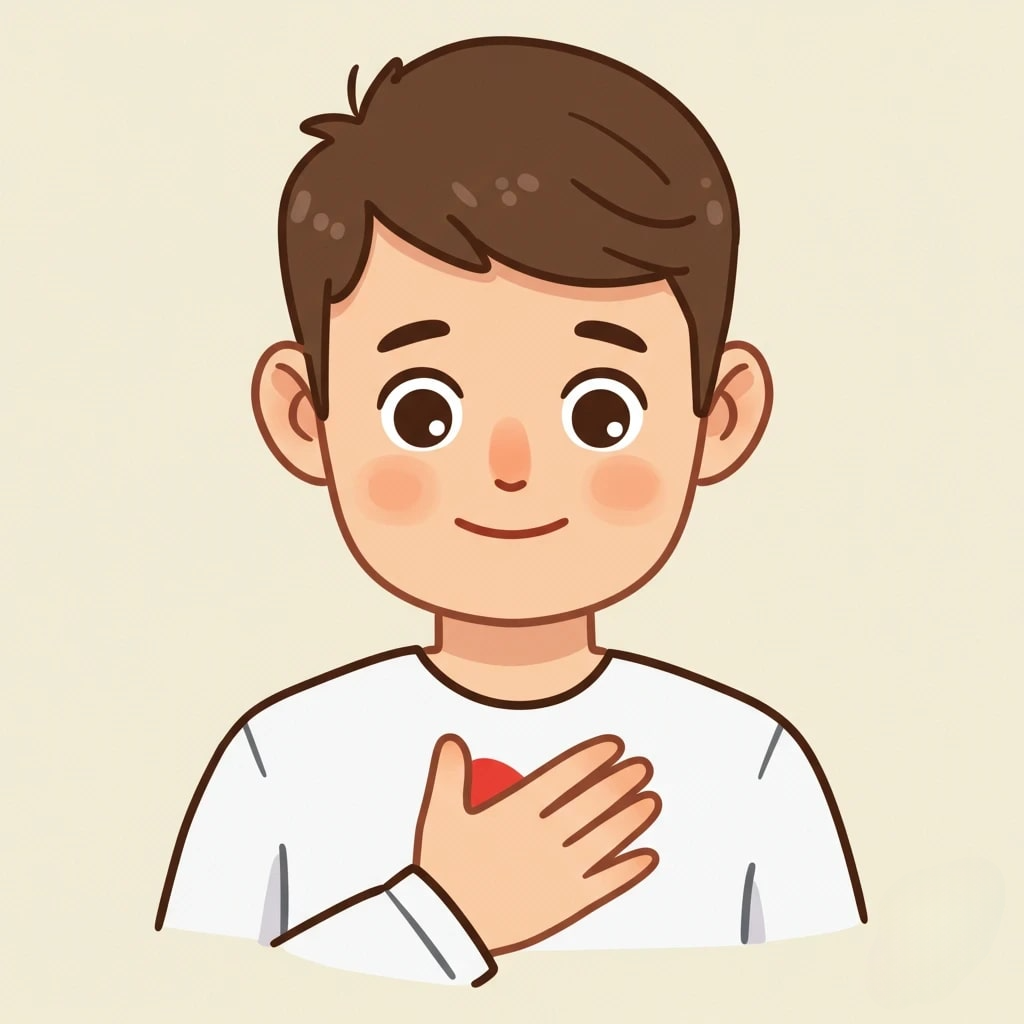 An emoji-style illustration of a smiling boy 3d animation app branding card design font graphic design icon idea illustration logo motion graphics pattern plant sign typography ui ux vector