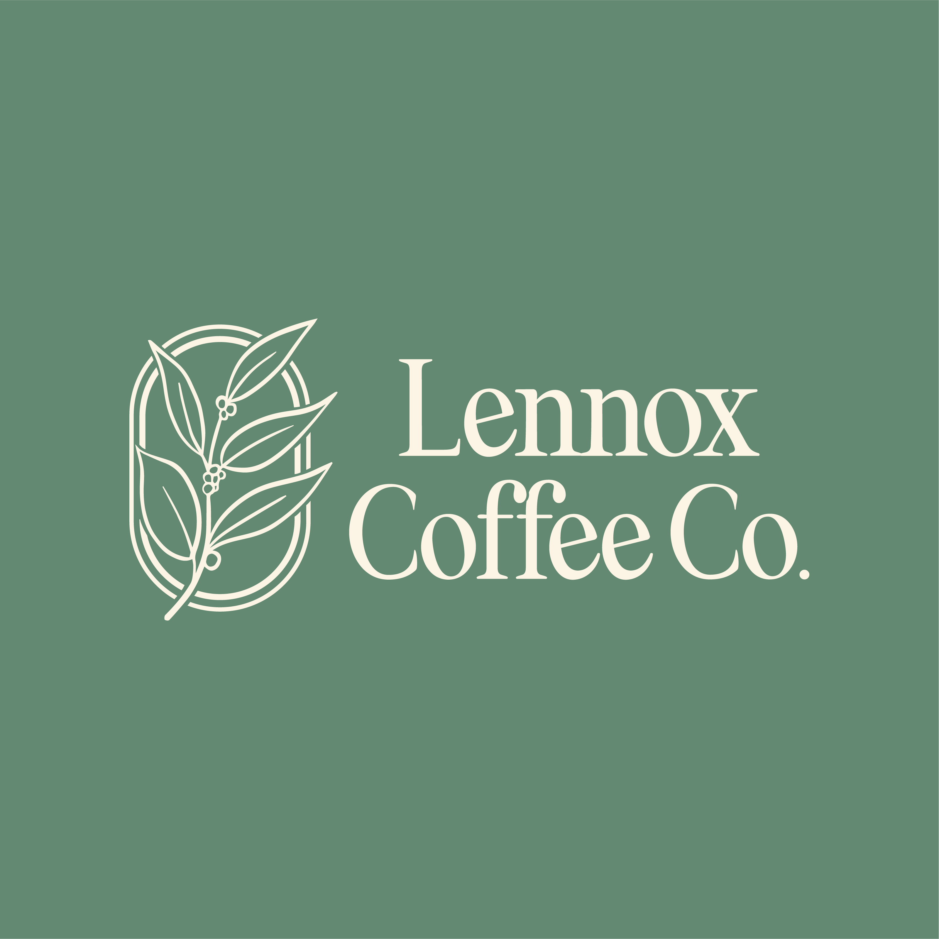 Lennox Coffee Branding branding graphic design logo typography