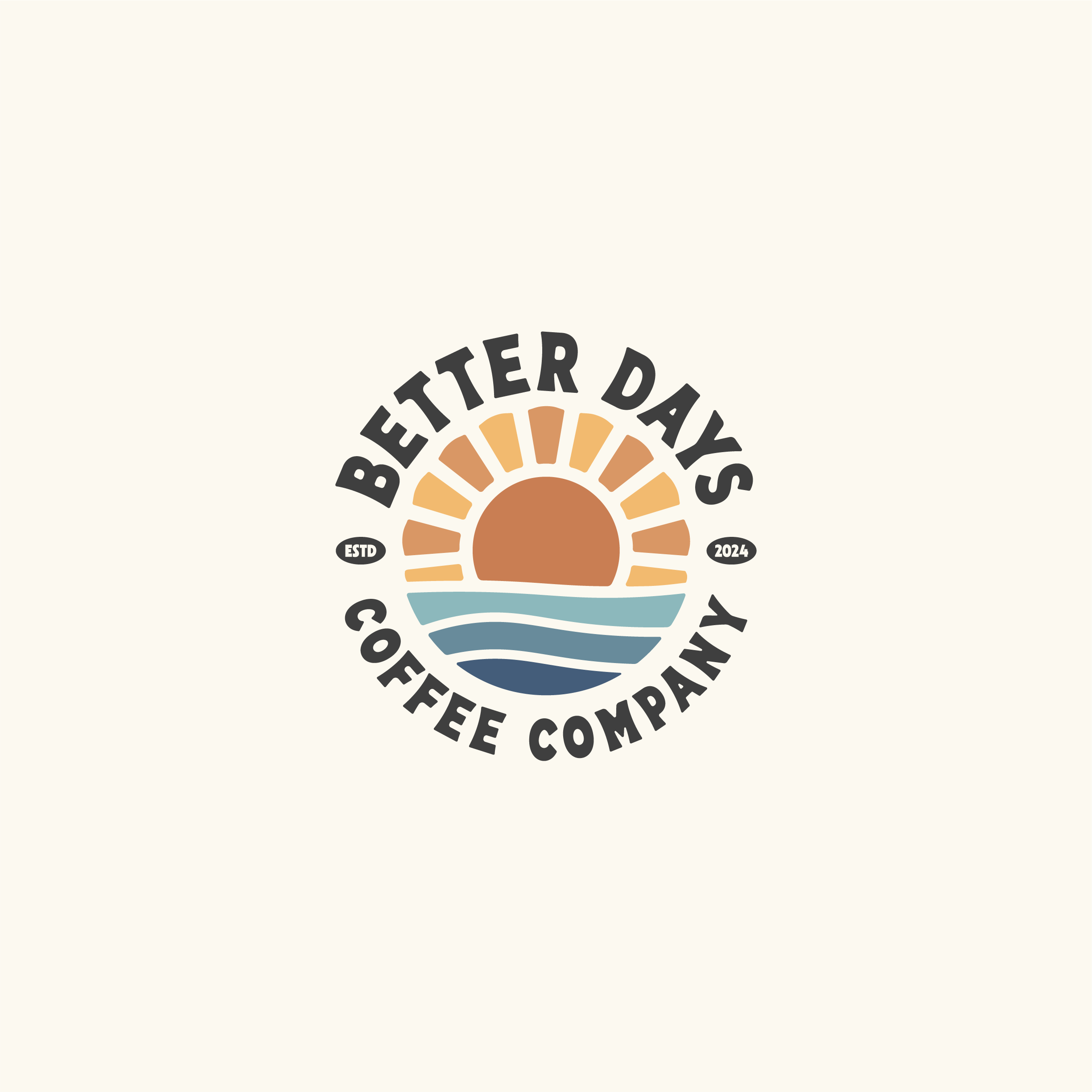 Better Days Coffee Logo branding graphic design logo visual identity
