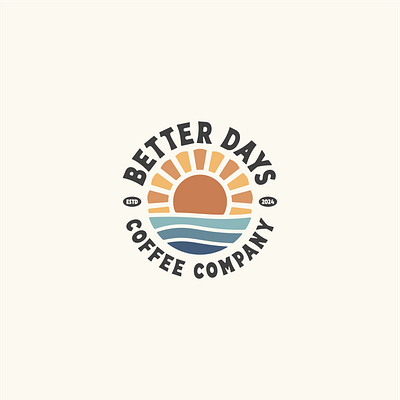 Better Days Coffee Logo branding graphic design logo visual identity