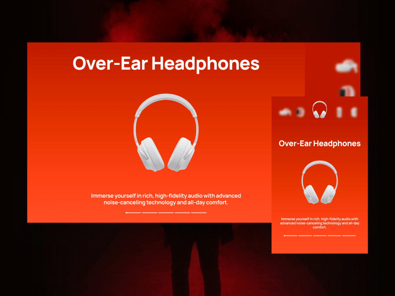 SpotlightSlider — Immersive Bold Colours Showcase Component card design component e commerce framer interaction design nocode product product design ui ui kits web design web development website