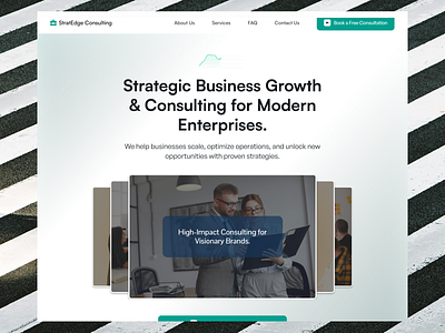 StratEdge - Landing Page Design & Development web development