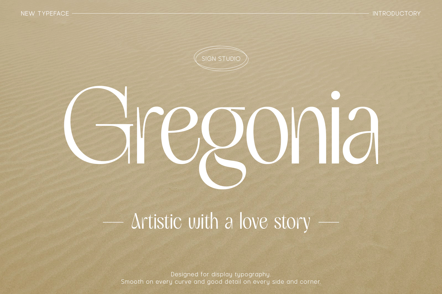 Gregonia - Artistic with a love story retro serif