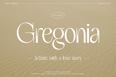 Gregonia - Artistic with a love story retro serif