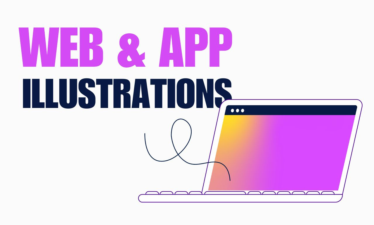 Web & App Illustrations figma illustrations svg vector website