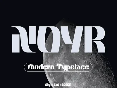 Noyr - Modern Bold Font experimental design logotype