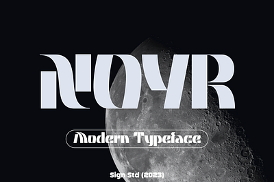 Noyr - Modern Bold Font experimental design logotype