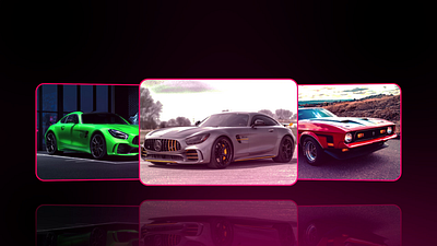Sportscar Carousel animation carousel menu motion graphics product sport car