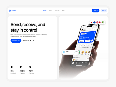 Fintech Hero section design fintechherosection hero herosection ui ui design website