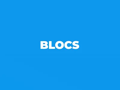 Blocs animation motion graphics text animation