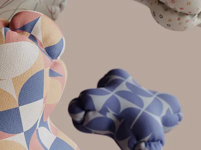 Fabric experiments 3d 3d motion animation artwork cinema4d pillows