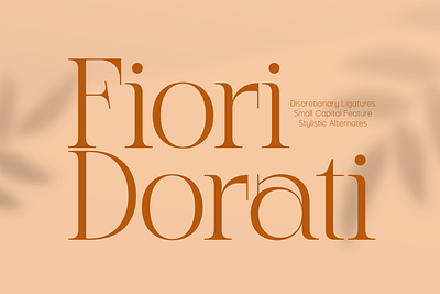 Fiori Dorati: The Elegant Serif Typeface decorative font