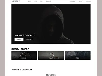 ASRV Site Redesign branding design ecommerce landing product design ux website