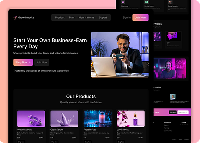E-commerce website landing page ui landing page design ui ui design uiux design ux design web design website website design