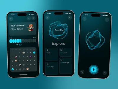 AI Tutor & Futuristic Education App app courses dashboard design e learning education ios learning mobile online peers remote school student teacher tutors ui ux