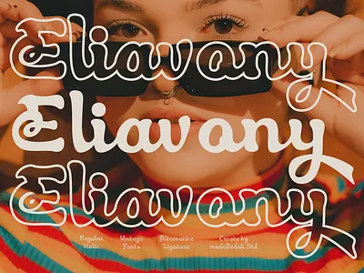 Eliavony Retro Script baseball font basketball font bold brand identity font classic font coffee font groovy font invitation font logotype nostalgic font poster font retro font romance font script sport font stylish font typography vintage font wedding font