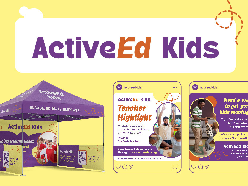 ActiveEd Kids Nonprofit advertising brand identity branding design digital digital design editorial education event design graphic design kids layout design nonprofit presentation design print print design visual identity