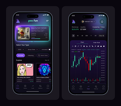 AI-Powered Crypto Trading Platform – Website & Mobile App Design blockchain clean design crypto platform crypto startup crypto website dark theme digital asset trading financial mobile app design payment app stock market app token launch trading platform trading view wallet