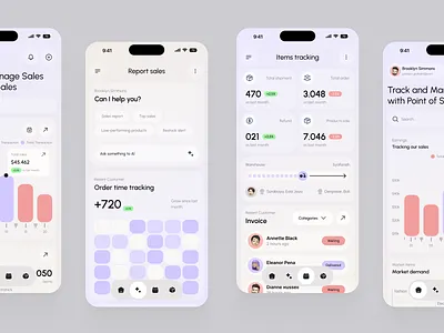 Sales Management Mobile App app app design management marketing app mobile mobile app mobile app design mobile design saas mobile ui uiux