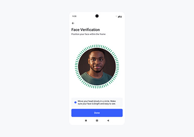 Face Verification design fintech ui ui design ux ux design