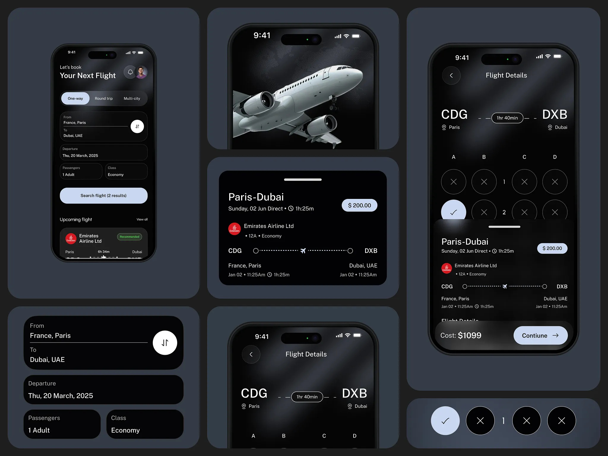 Example of Flight Booking App