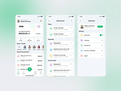 Finance Mobile App design app design banking app finance app fintech app mobile app