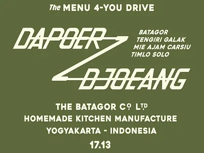 Tshirt Design Dapoer Djoeang Yogyakarta skill20 ui