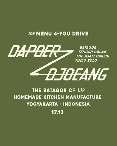 Tshirt Design Dapoer Djoeang Yogyakarta skill20 ui