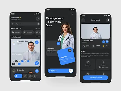 Online Doctor Appointment App app app design appointment app appointment booking booking app clinic doctor app health healthcare healthcare app medical app medicine mobile app ui design