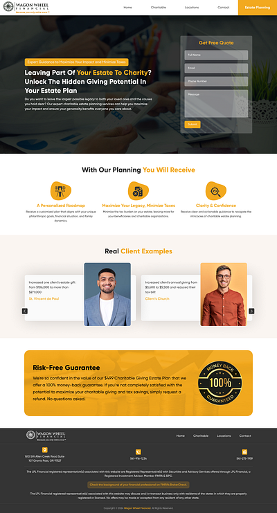 Wagon Wheel Financial branding estate figma graphic design logo ui ux