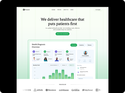 - Present landing page design. b2b b2c dashboard data analytics fintech framer landing page design marketing no code product product design saas saas platfrom uiux web3 webflow website redesign