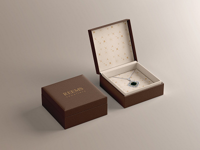 Package Design for Reems Jewellery accessory box box design brand branding design digital digital art feminine graphic design identity branding jewelry package package design