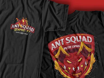 T shirt Ant Squad illustration tshirt design vector