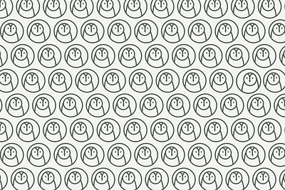Logo Pattern brand identity branding design graphic design illustration logo logo pattern minimalistic design minimalistic logo owl logo owl pattern pattern ui ui design vector vector illustration visual design