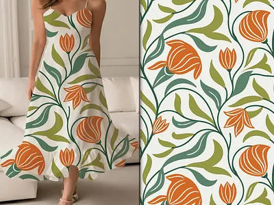 Pattern l Dress Pattern custom pattern dress pattern floral pattern print vector