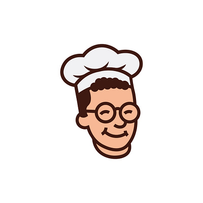 Chef guy logo branding chef chef hat coocker cool foods graphic design guy hat head icon logo man mascot modern people restaurent sunglass