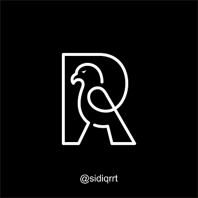 R + EAGLE design graphic design icon logo minimal