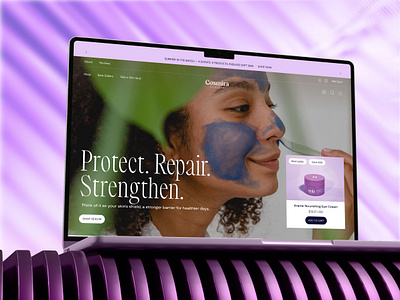 Skincare Website Landing Page Design b2b ecommerce beautyindustry beautywebsite clean ecommerce landing page ecommerce website homepage landing page website luxury design luxury website modern nature skincare skincare design web ui ui ux design ux web design website design
