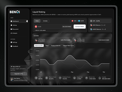 DeFi Liquid Staking protocol crypto crypto dashboard crypto exchange defi defi landing page defi liquid staking defi liquid staking protocol finance landing page next gen crypto next gen crypto chatbot ai trading web design web3