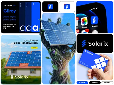 Solar Panel Brand Identity Design brand identity branding branding inspiration clean energy graphic design green energy logo design modern branding design renewable energy solar solar branding solar electricity solar energy solar panel system solar panels solar power solar system sustainable typography visual identity