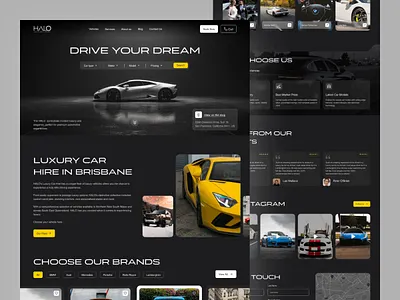 Luxury Car Rental Landing Page booking car car rental cars homepage landing page luxury luxury car rent rental company sport car vehicle web design webdesign website