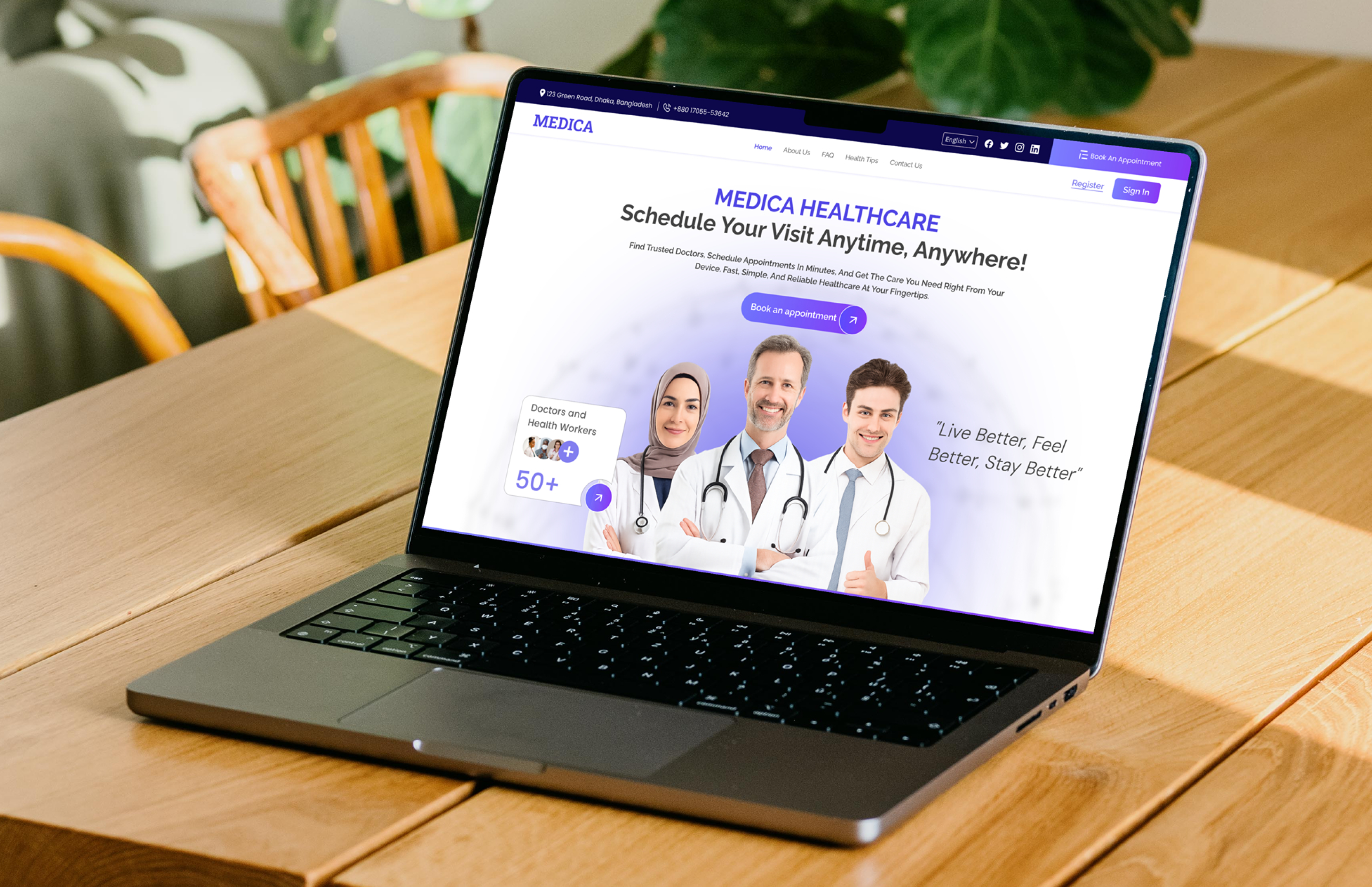 Example of Figma Website Design Or Landing Page