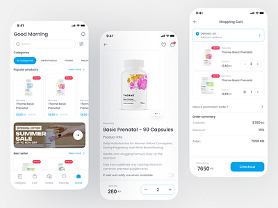 Clean & Modern eCommerce App 🛍️ app b2c clean e shop ecommerce marketplace minimal mobile app online store responsive shopping app shopping cart store store app